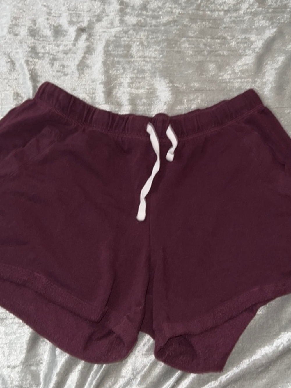 PINK Victoria's Secret Plum Drawstring Lounge Shorts